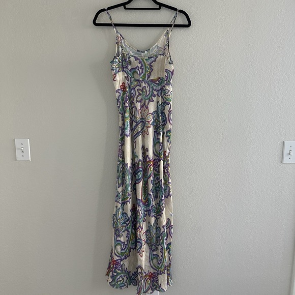 Johnny Was Gigianna Floral Paisley Slip Midi Dress Size XS Multicolor - Picture 4 of 11